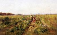 Steele, Theodore Clement - In the Berry Field